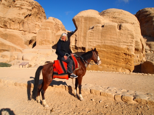me on a horse to As-Siq