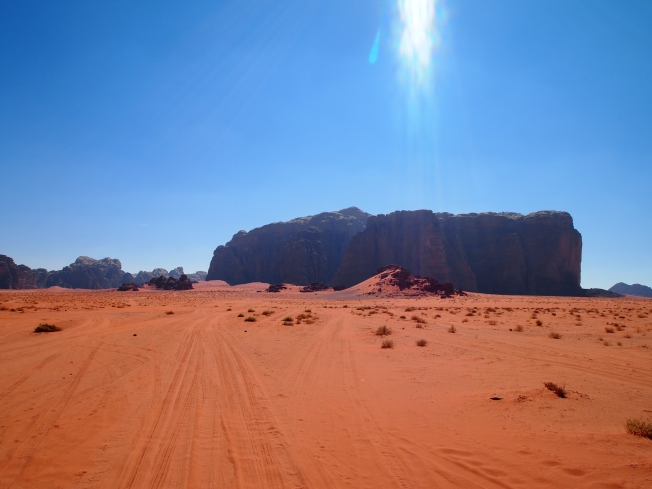 the red desert of Wadi Rum