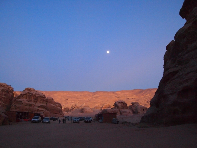sunset over Little Petra